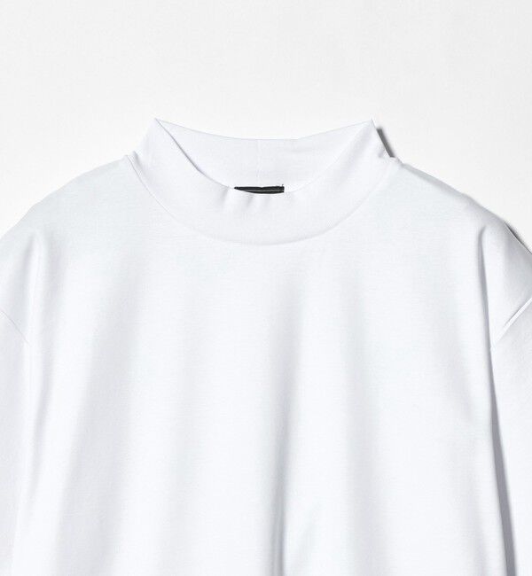 UNITED ARROWS green label relaxing「オーガニックコットン ポンチ モックネック Tシャツ -接触冷感-」|Tシャツ・カットソー|
