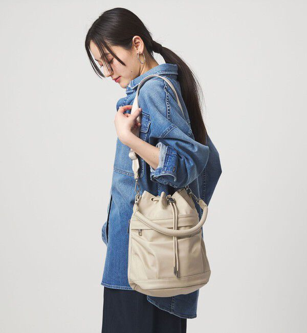 UNITED ARROWS green label relaxing「【WEB限定】＜PARTE＞ポケットドロスト バッグ  はっ水」|ショルダー・メッセンジャー|