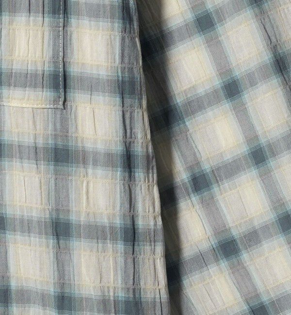 UNITED ARROWS green label relaxing「【WEB限定】＜at ease＞フード チェック シャツ」|シャツ・ブラウス|