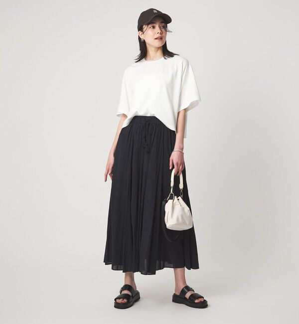 UNITED ARROWS green label relaxing「＜CHIHIRO HYODO&times;green label relaxing＞クロップド ワイド Tシャツ」|Tシャツ・カットソー|