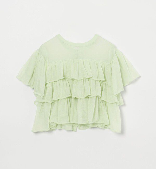 EMMEL REFINES「＜EMMEL REFINES＞EM ティアードフリル シアー カーディガン」|カーディガン|