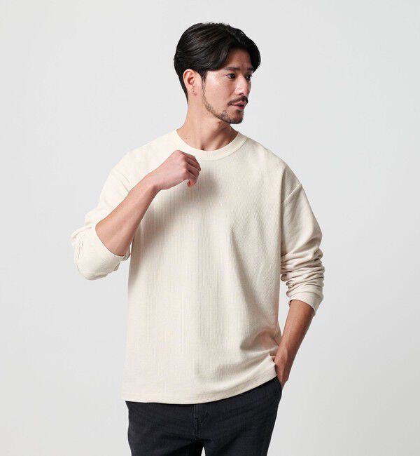 BEAUTY&YOUTH UNITED ARROWS「【WEB限定 WARDROBE SMART】エアリー カノコ  カットソー 【抗菌・防臭】」|Tシャツ・カットソー|