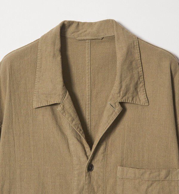 STEVEN ALAN「＜Steven Alan＞ CL クレープ オープンカラー オーバー シャツ」|シャツ・ブラウス|