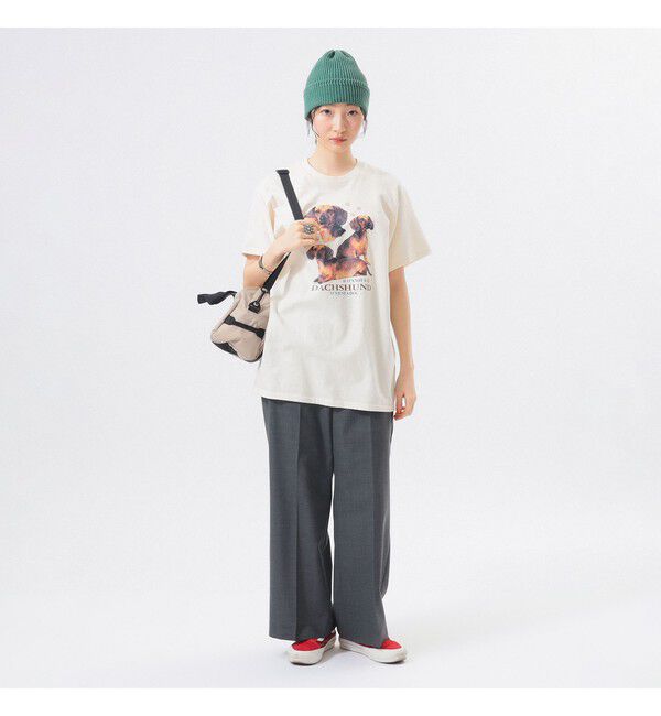 BEAMSBOY「【別注】CHED / DOG Tシャツ」|Tシャツ・カットソー|