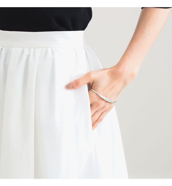 Demi-Luxe BEAMS 「コットン ナイロン タック ギャザー スカート」|スカート|