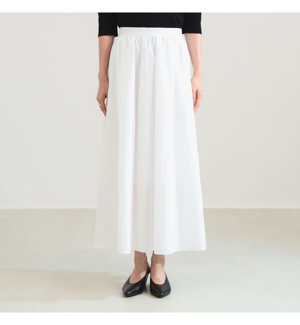 Demi-Luxe BEAMS 「コットン ナイロン タック ギャザー スカート」|スカート|