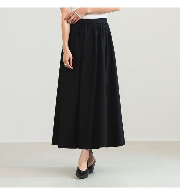 Demi-Luxe BEAMS 「コットン ナイロン タック ギャザー スカート」|スカート|