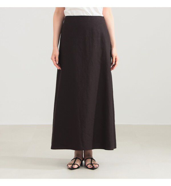 Demi-Luxe BEAMS 「シンプル リネン スカート .M」|スカート|
