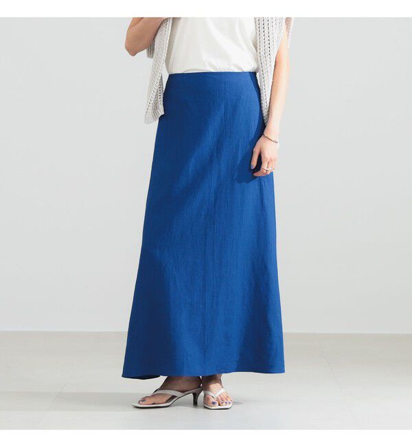 Demi-Luxe BEAMS 「シンプル リネン スカート .M」|スカート|MODERN_BLUE