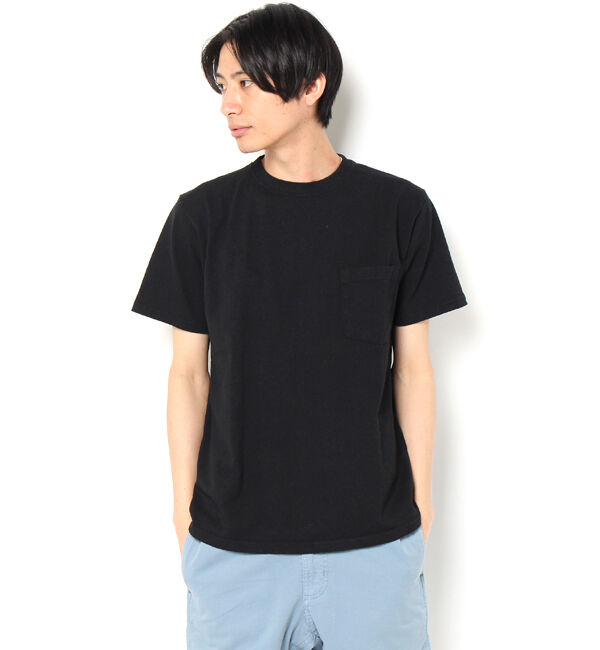 BEAMS「GOODWEAR / ポケットTシャツ」|Tシャツ・カットソー|BLACK