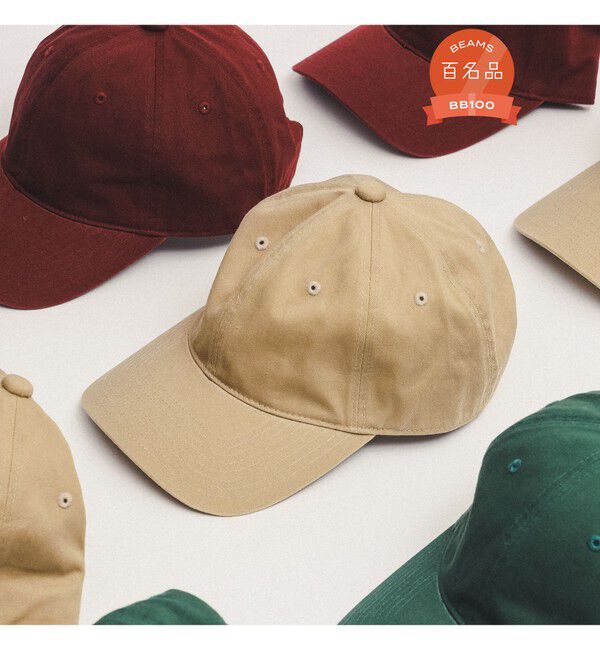 BEAMS「BEAMS / ベーシック ベースボール キャップ」|ハット|BEIGE