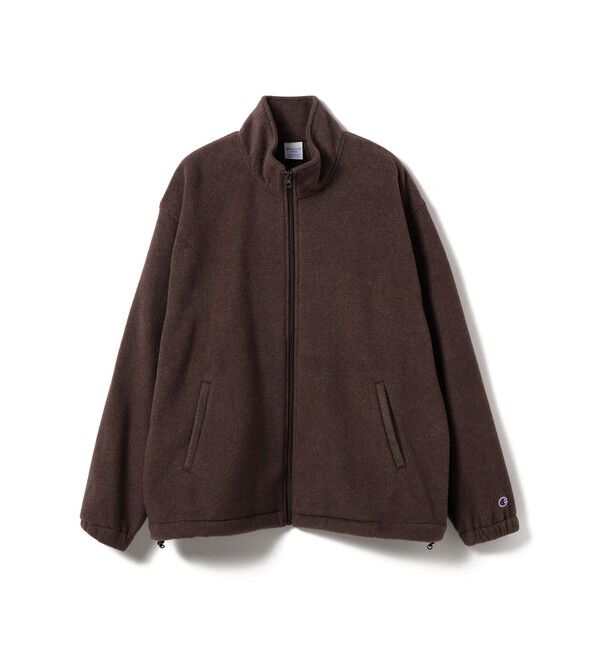 BEAMS「【別注】Champion / Fleece Stand Zip Jacket」|ブルゾン・スタジャン|MOCHA