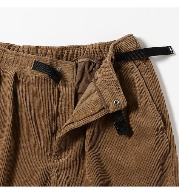 BEAMS「ワイドテーパード ウェービング  コーデュロイパンツ」|チノ|