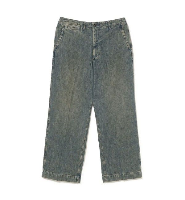 BEAMS PLUS「ダブルダイ デニム ミリタリー トラウザーズ」|チノ|