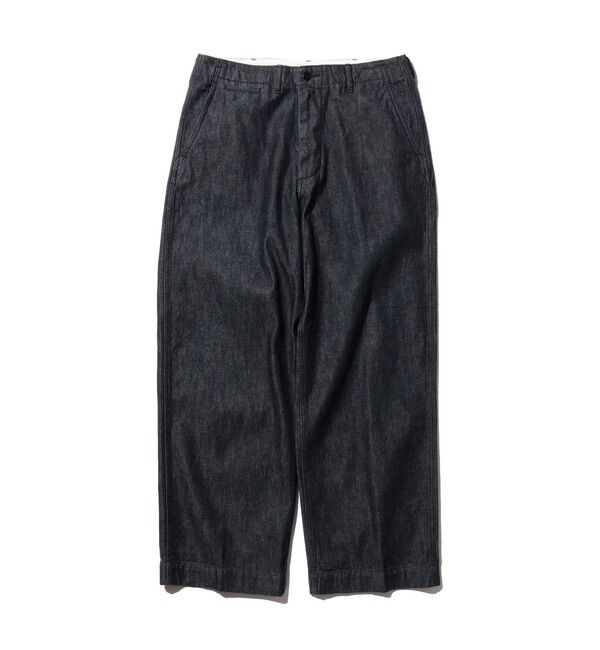 BEAMS PLUS「ダブルダイ デニム ミリタリー トラウザーズ」|チノ|