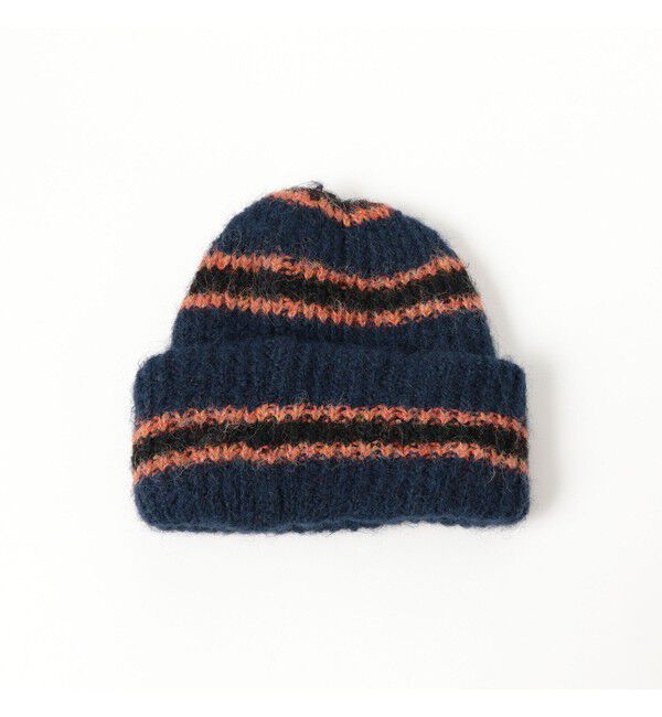 BEAMS「シャギー ボーダー ワッチキャップ」|キャップ・キャスケット|