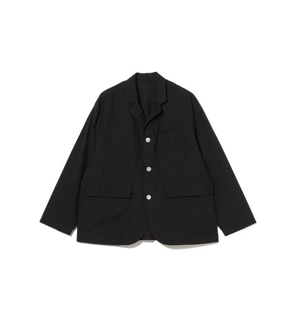 BEAMS「ワイドフィット テック ブレザー（撥水）」|テーラードジャケット|BLACK