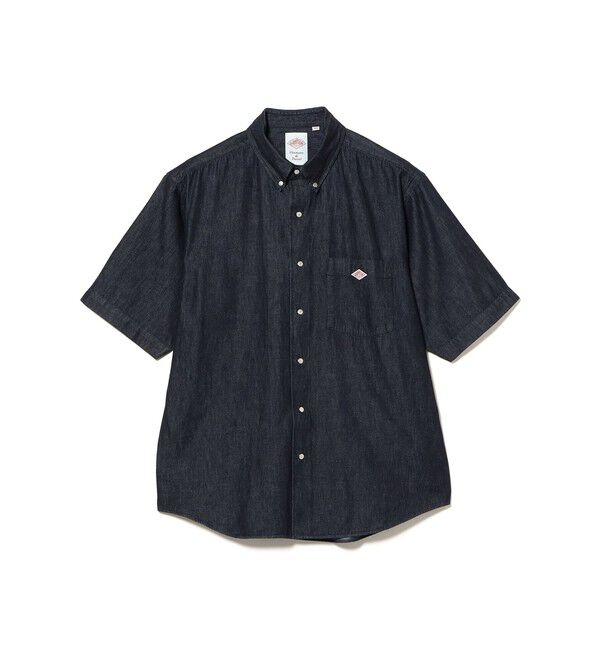 BEAMS「DANTON / ドットボタンダウン ダンガリー ショートスリーブシャツ」|シャツ・ブラウス|