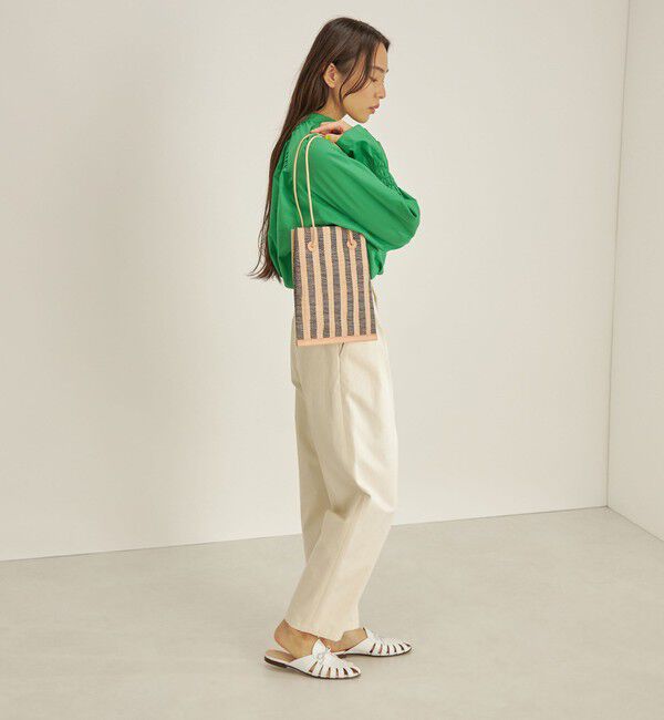 SHIPS for women「〈手洗い可能〉綿 ギャバ マーベルト タック パンツ◇」|その他|