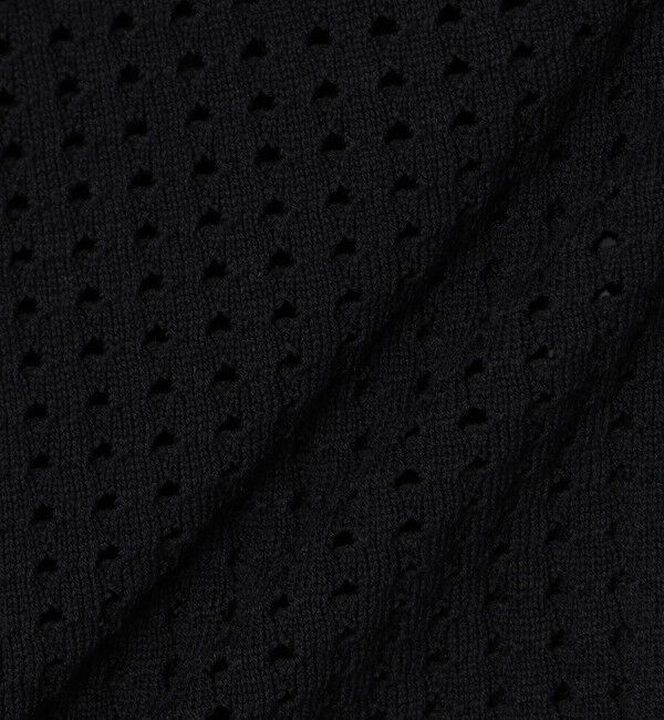 SHIPS「SHIPS:〈手洗い可能〉12ゲージ クロシェライク アイレット カーディガン」|カーディガン|