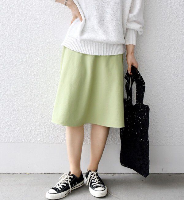 SHIPS any「SHIPS any:〈洗濯機可能〉フレア ミディ スプリング スカート」|スカート|