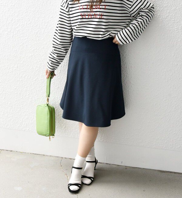 SHIPS any「SHIPS any:〈洗濯機可能〉フレア ミディ スプリング スカート」|スカート|