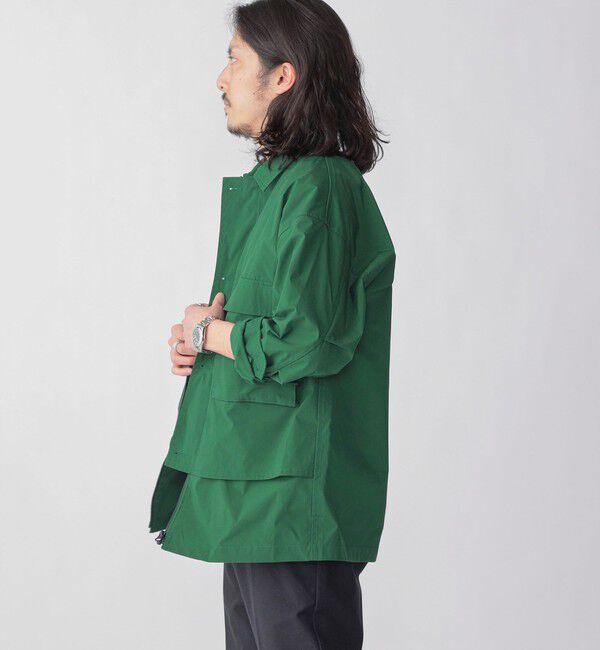 SHIPS「【SHIPS別注】+phenix:〈撥水〉ミリタリー/フィッシャーマンシャツ (セットアップ対応)」|ブルゾン・スタジャン|