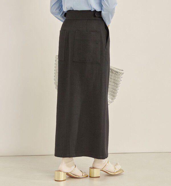 SHIPS for women「MANTECO 麻混 タイト ロング スカート◇」|スカート|