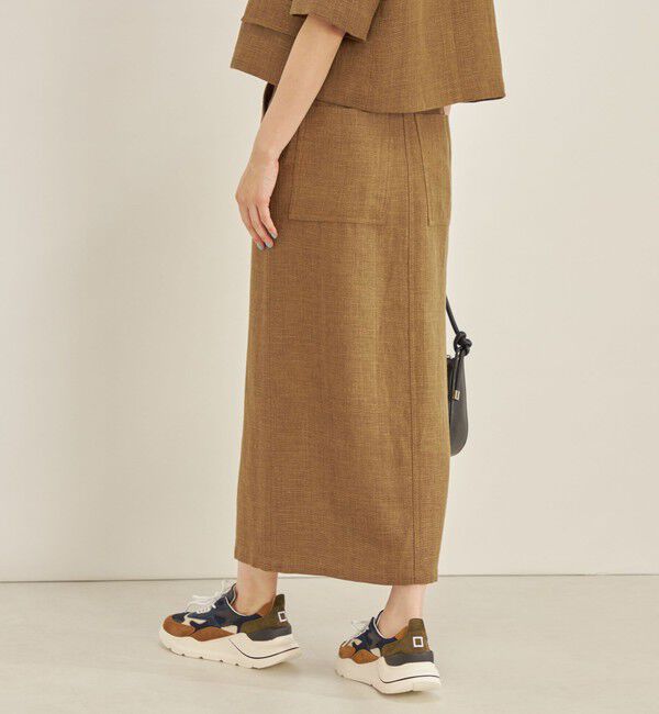 SHIPS for women「MANTECO 麻混 タイト ロング スカート◇」|スカート|