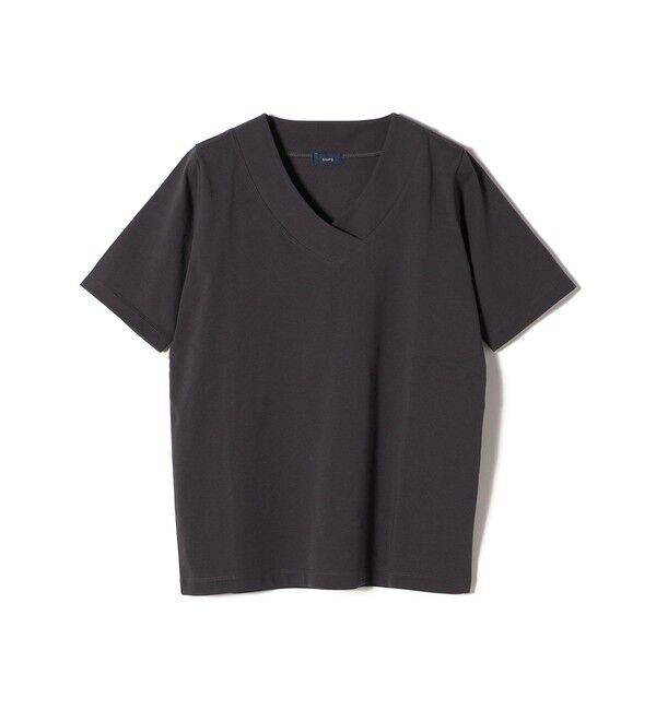 SHIPS for women「【WEB限定】〈ネックが選べる2サイズ展開〉オーガニックコットン バリエーションネック TEE」|Tシャツ・カットソー|