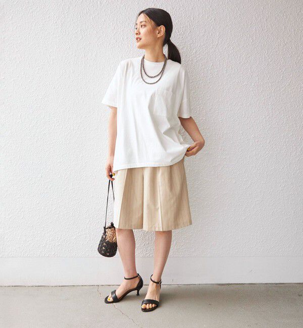 SHIPS for women「〈手洗い可能〉先染め ストライプ タック ショーツ◇」|その他|