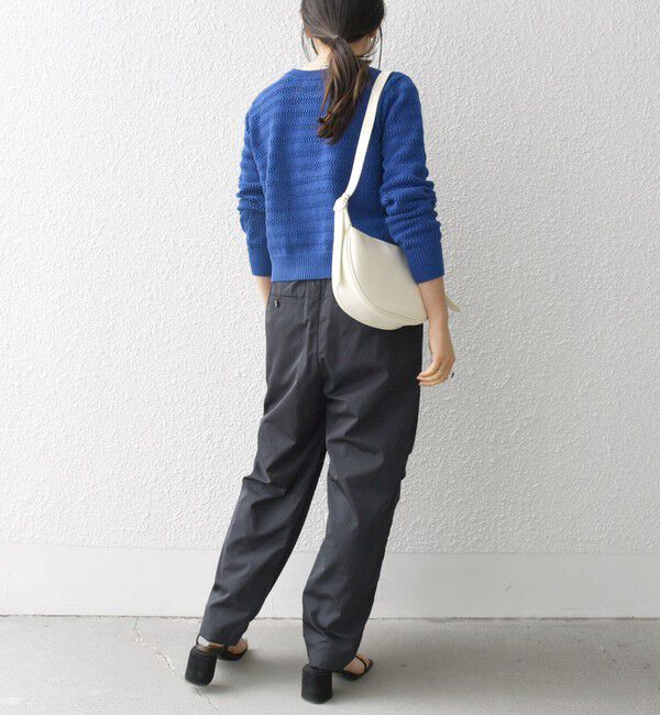 SHIPS any「SHIPS any: メッシュ ボーダー クルーネック カーディガン」|カーディガン|