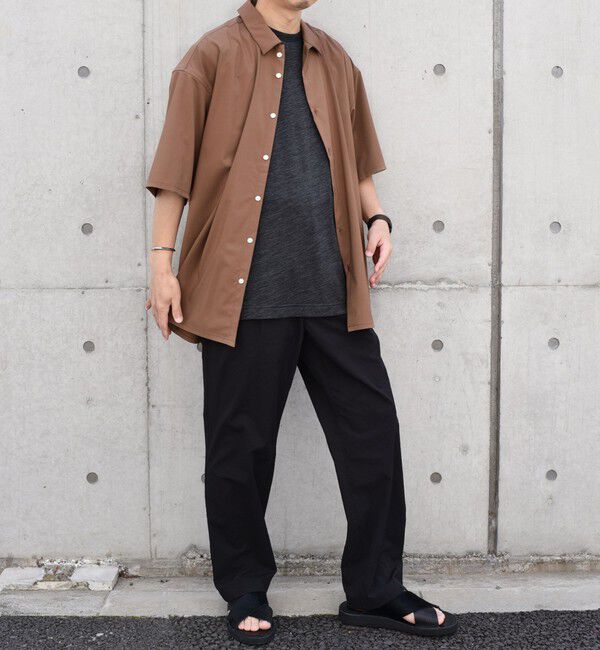 SHIPS any「SHIPS any: バンブー レーヨン ルーズ ハーフスリーブ シャツ ［BRIOS］◇」|シャツ・ブラウス|