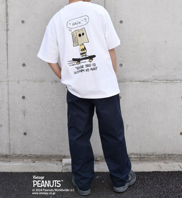 SHIPS any「SHIPS any: SNOOPY コラボ カルチャー グラフィック バック プリント Tシャツ◆」|Tシャツ・カットソー|