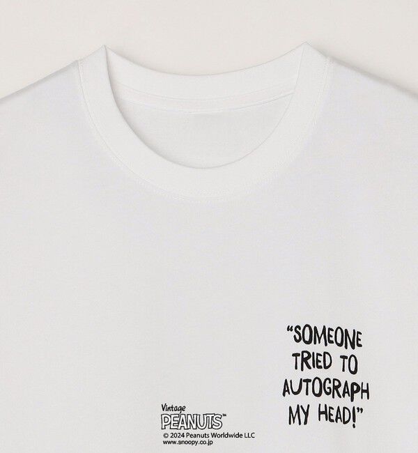 SHIPS any「SHIPS any: SNOOPY コラボ カルチャー グラフィック バック プリント Tシャツ◆」|Tシャツ・カットソー|