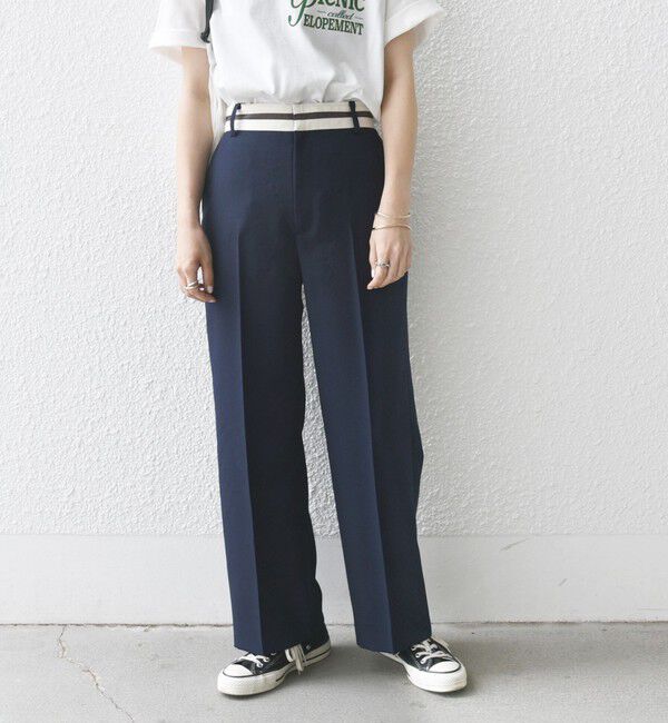 SHIPS any「SHIPS any:〈洗濯機可能〉オックス ウエスト ライン パンツ」|その他|