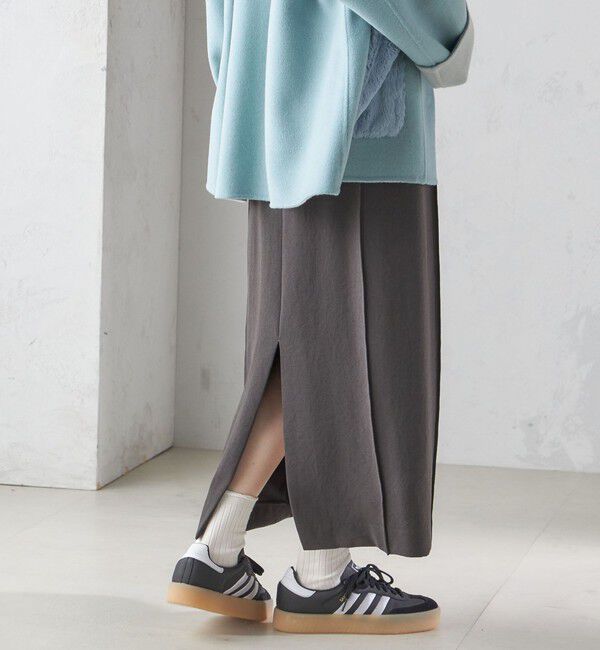 SHIPS for women「〈手洗い可能〉ジョーゼット ピンタック タイト スカート」|スカート|