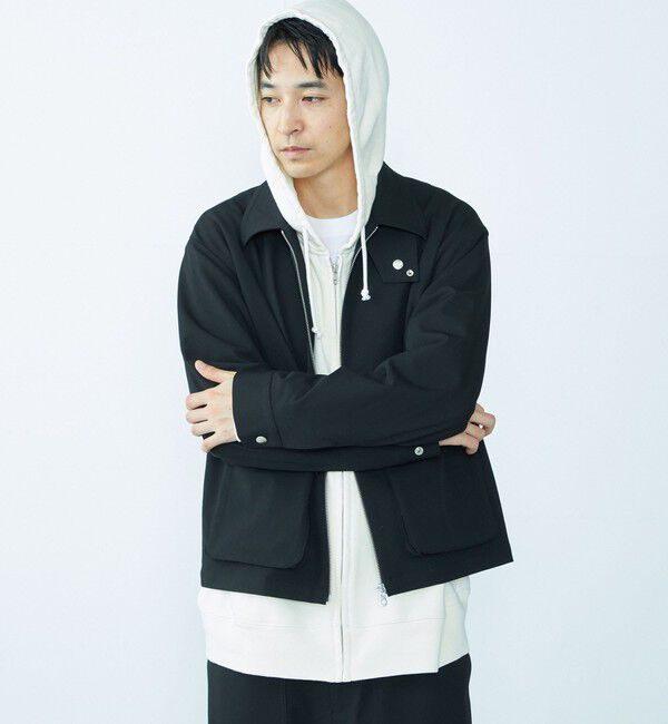 SHIPS「City Ambient Products: ウールライク ジップ ブルゾン (セットアップ対応)」|ブルゾン・スタジャン|