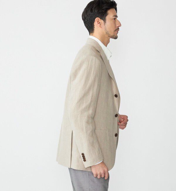 SHIPS「SHIPS: リネン ソリッド シャツ ジャケット」|テーラードジャケット|