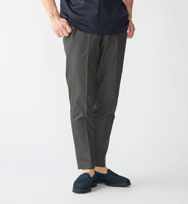 SHIPS「SHIPS: COOLMOTION イージーパンツ」|チノ|ダークグレー