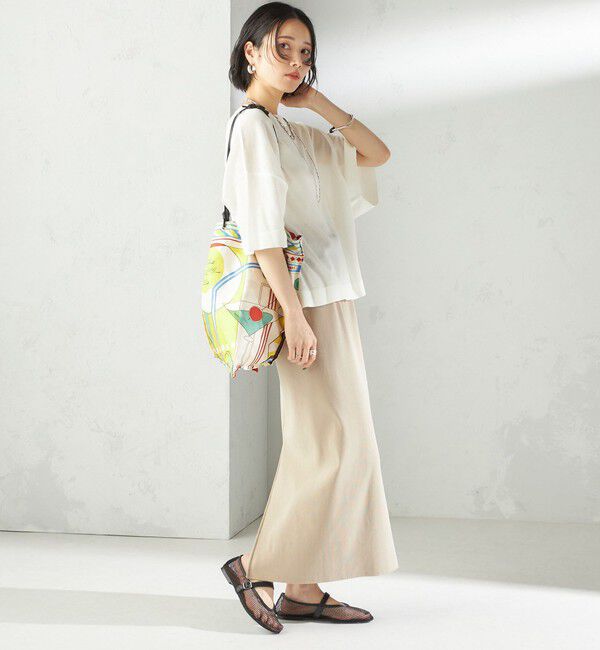 SHIPS for women「〈手洗い可能〉18G コットン ナイロン ワイド スリーブ プルオーバー」|ニット・セーター|