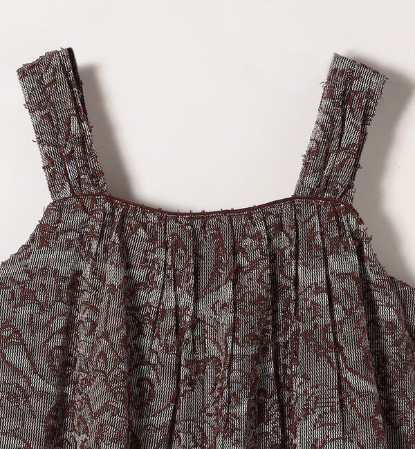 SHIPS any「SHIPS any:〈手洗い可能〉メッシュ ジャカード ギャザー Iライン ワンピース」|ワンピース|