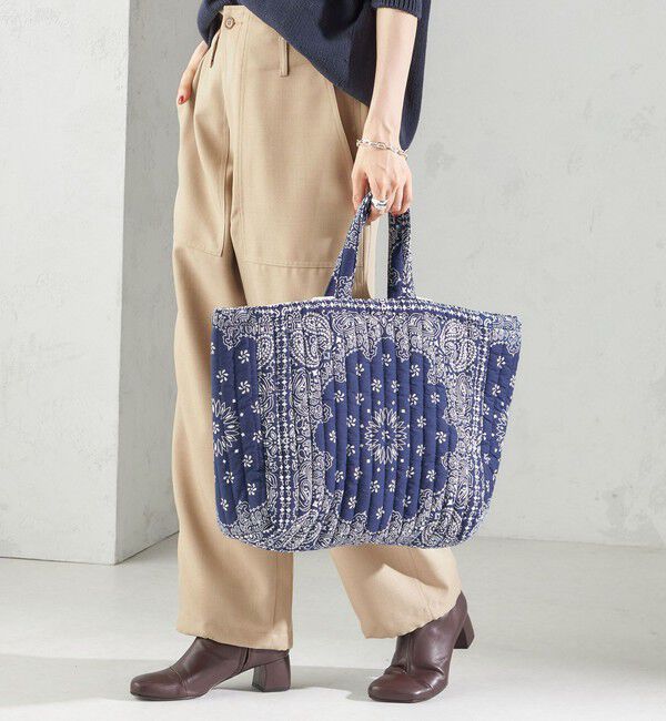 SHIPS for women「MALUS: バンダナ キルティング ビッグ トート バッグ」|トートバッグ|