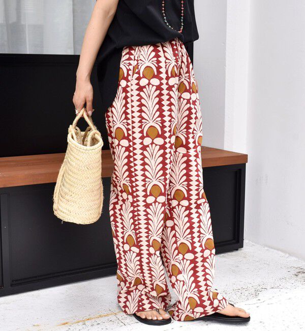 SHIPS for women「CIENNA:〈手洗い可能〉プリント イージー パンツ」|その他|