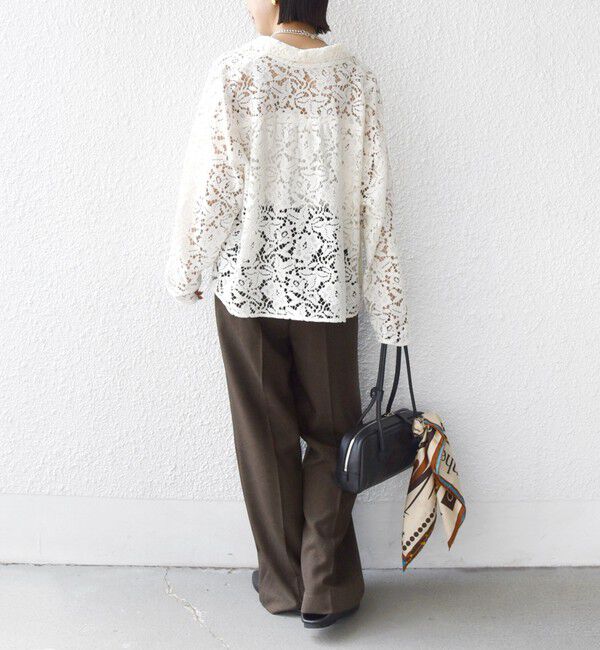 SHIPS for women「〈手洗い可能〉レース シャツ 羽織」|シャツ・ブラウス|