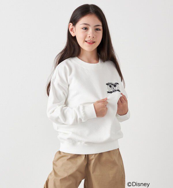 SHIPS any「SHIPS any: /ミッキーマウス/ ワンポイント スウェット <KIDS>」|スウェット・ジャージ|オフホワイト