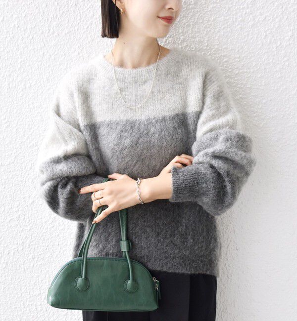 SHIPS for women「【WEB限定】〈手洗い可能〉モヘヤ混 グラデーション ニット プルオーバー」|ニット・セーター|