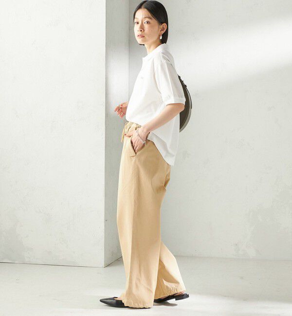 SHIPS for women「〈手洗い可 / 撥水加工〉サイド ポケット 裾 ドロスト パンツ」|その他|