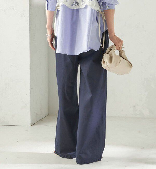 SHIPS for women「〈手洗い可 / 撥水加工〉サイド ポケット 裾 ドロスト パンツ」|その他|