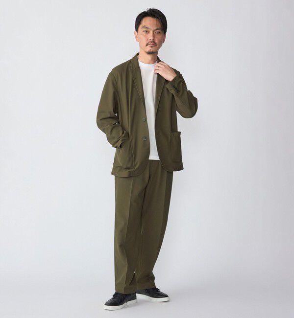 SHIPS「SHIPS:〈洗濯機可能〉FIELD SENSOR(R) ノープリーツ パンツ(セットアップ対応)」|スラックス|